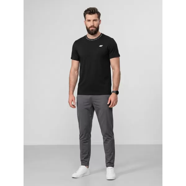 Pánské triko 4F 4FWAW25TTSHM2373 DEEP BLACK 