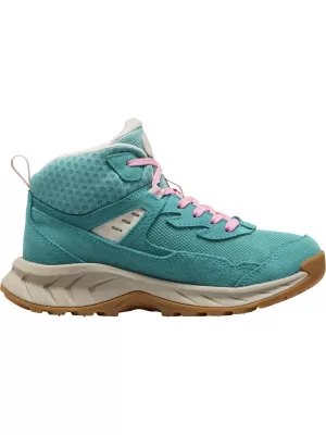 Dětské kotníkové boty KEEN HIGHTRAIL MID WP YOUTH BRITTANY BLUE/CASHMERE ROSE
