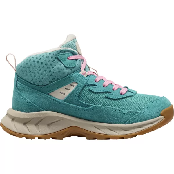  Dětské kotníkové boty KEEN HIGHTRAIL MID WP YOUTH BRITTANY BLUE/CASHMERE ROSE 