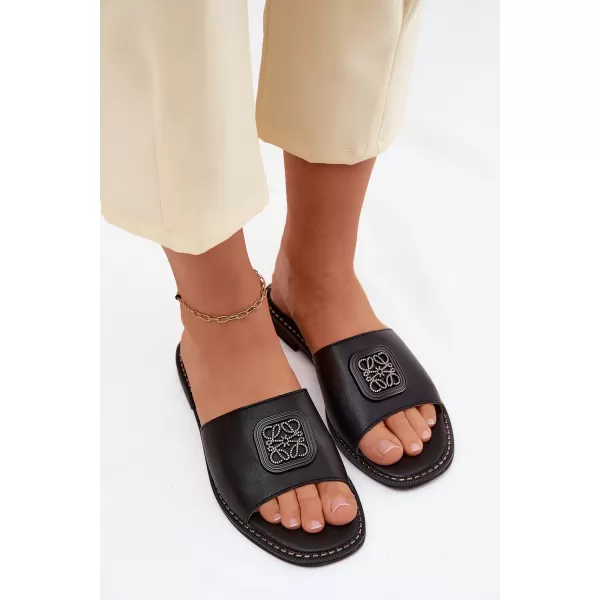  Dámské pantofle S.BARSKI KV61-6019 BLACK 