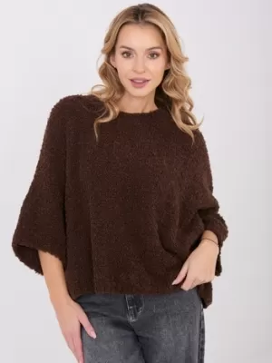 Dámský svetr FACTORY PRICE CH-SW-72996.26 DARK BROWN