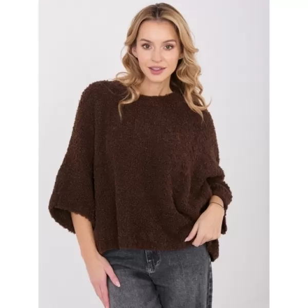  Dámský svetr FACTORY PRICE CH-SW-72996.26 DARK BROWN 