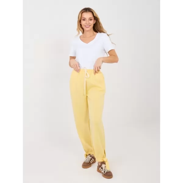  Dámské kalhoty ITALY MODA MI-SP-P6845.68 BRIGHT YELLOW 
