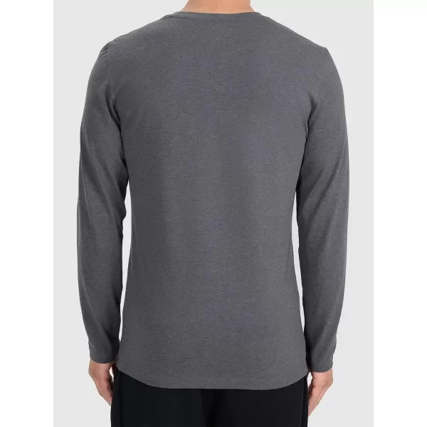  Pánské triko s dlouhým rukávem 4F 4FWMM00TLONM611 DARK GREY MELANGE 