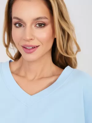 Dámská halenka RUE PARIS RV-BZ-A1186.89 LIGHT BLUE