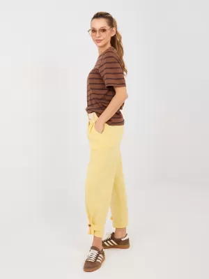 Dámské kalhoty ITALY MODA MI-SP-P6224.71 BRIGHT YELLOW