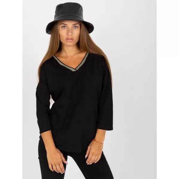  Dámská halenka RUE PARIS RV-BZ-8050.04 NOIRE 