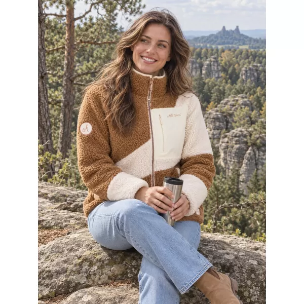  Dámská fleece mikina ALTISPORT IVONA BÉŽOVÁ 