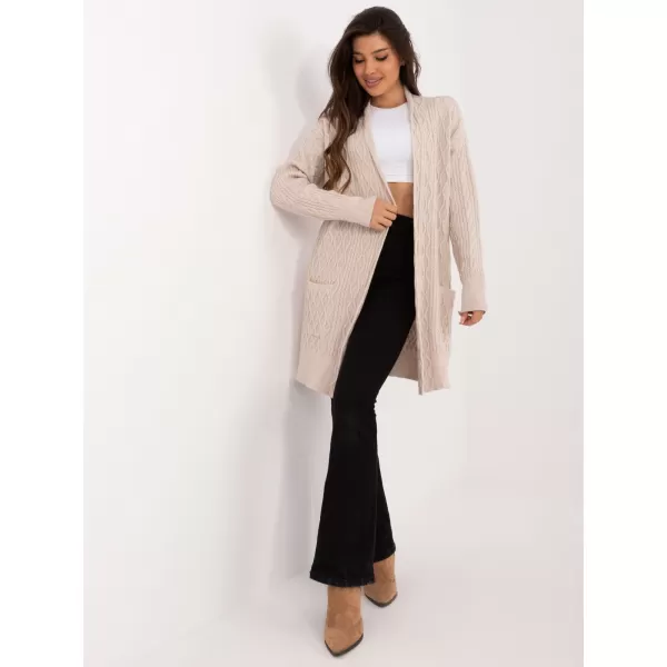  Dámský kardigan WOOL FASHION ITALIA AT-SW-2366.61 BEIGE 