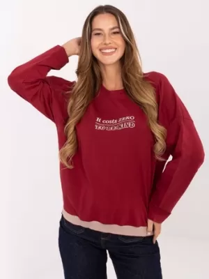 Dámská halenka RELEVANCE RV-BZ-A907.08P BURGUNDY