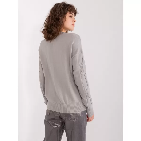  Dámský svetr WOOL FASHION ITALIA AT-SW-2340.80 GRAY 