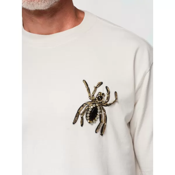  Pánské triko OMBRE OM-TSCT-0277 OFF-WHITE 