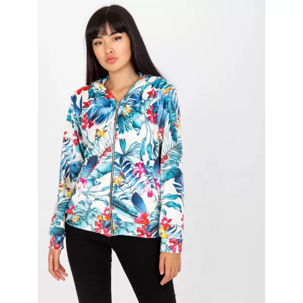  Dámská mikina RUE PARIS RV-BL-8120.69P WHITE-BLUE 