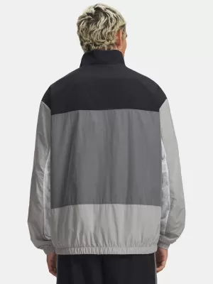Pánská bunda UNDER ARMOUR ICON WOVEN TRACK FZ 6009436-001 ČERNÁ
