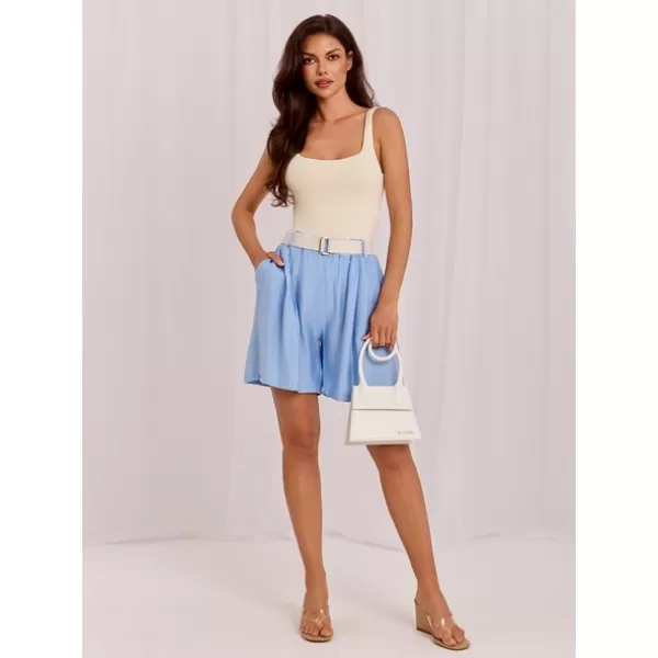  Dámské kraťasy RUE PARIS IT-SN-10359.19 LIGHT BLUE 