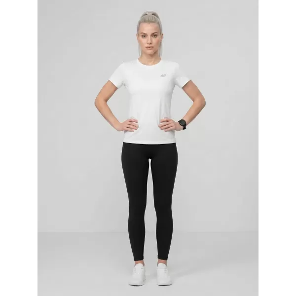  Dámské triko 4F 4FWMM00TTSHF3306 WHITE 