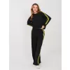Dámská tepláková souprava RUE PARIS IT-KMPL-21772.12 BLACK