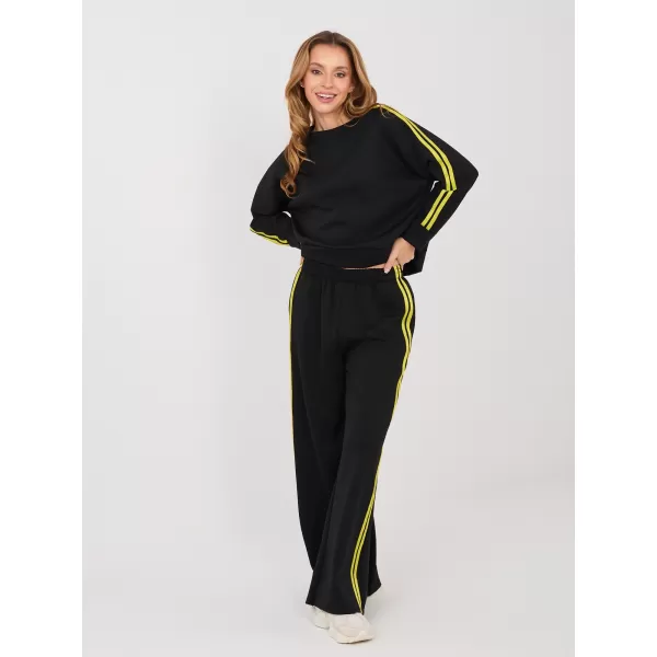  Dámská tepláková souprava RUE PARIS IT-KMPL-21772.12 BLACK 