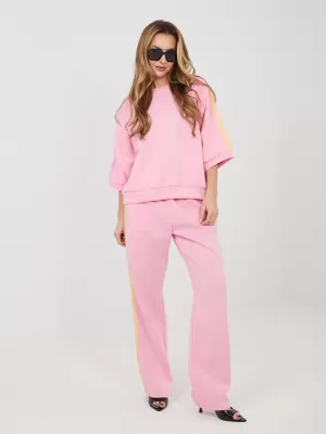 Dámská tepláková souprava RUE PARIS IT-KMPL-22215.77 PINK