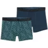 Pánské boxerky PUMA MEN GRAPHICAL PRINT BOXERS 2P 94780403 GREEN COMBO