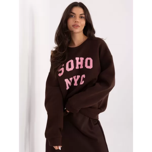  Dámská mikina FACTORY PRICE MJ-BL-H2501.75 DARK BROWN 