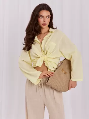 Dámská košile FACTORY PRICE IT-KS-6704.25 BRIGHT YELLOW