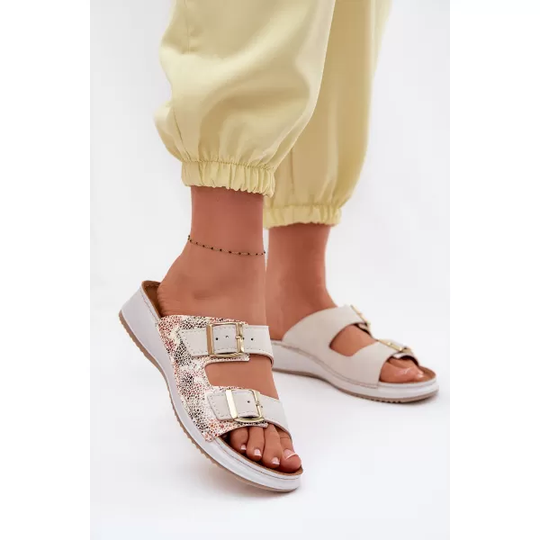  Dámské pantofle INBLU SD000001 BEIGE 