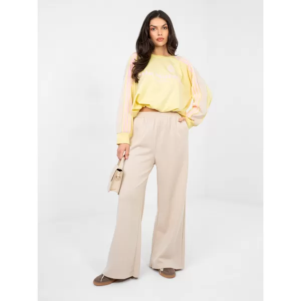  Dámská tepláková souprava RUE PARIS IT-KMPL-22227.85 BEIGE 