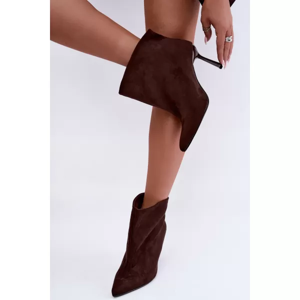  Dámské kotníkové boty BOTO CS070 CHOCOLATE 
