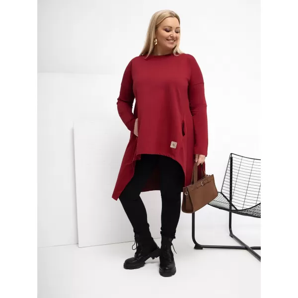  Dámská tunika RELEVANCE RV-TU-5042.09X BURGUNDY 