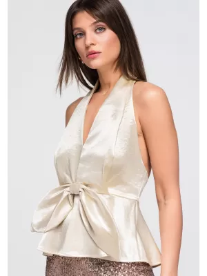 Dámská blůza LARICA OW-TS-E0051 CREAM