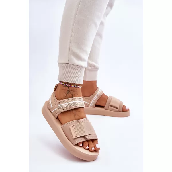  Dámské sandály BIG STAR SHOES LL274787 BEIGE 
