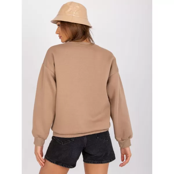  Dámská mikina EX MODA EM-BL-617/G.11 DARK BEIGE 