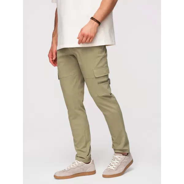  Pánské kalhoty OMBRE P1517 OLIVE 
