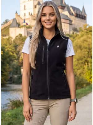Dámská fleece vesta ALTISPORT ALW002525 ČERNÁ