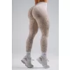 Kompresní push-up legíny s leopardím vzorem NEBBIA PRIMAL 849 CREAM LEOPARD