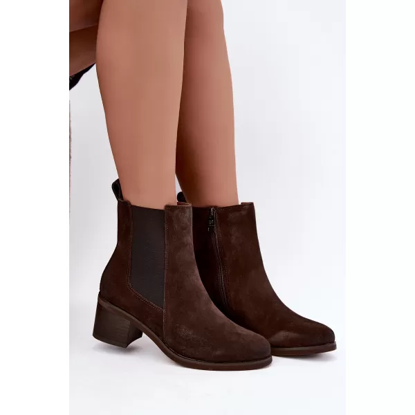  Dámské chelsea boty VINCEZA 133105 CHOCOLATE 