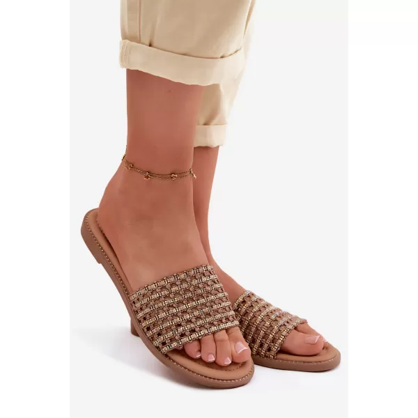  Dámské pantofle BOTO 26SD98-9832 BROWN 