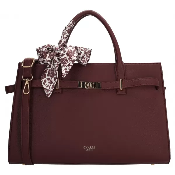  Shopper taška Charm London The Hamptons W01592 Bordeaux red BORDEAUX RED 