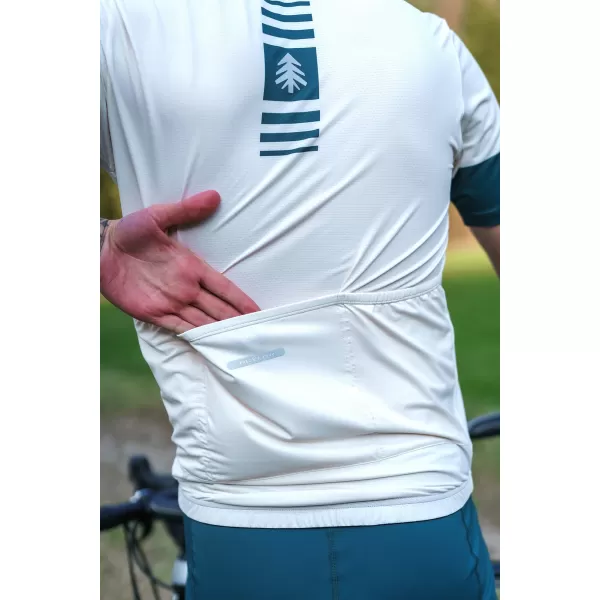  Pánský cyklo dres NORDBLANC STEER NBSMF8080 BÉŽOVÁ 