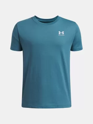 Chlapecké triko UNDER ARMOUR B SPORTSTYLE LC SS 1389962-466 MODRÁ