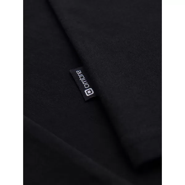  Pánské tričko OMBRE OM-LSBL-0142 BLACK 