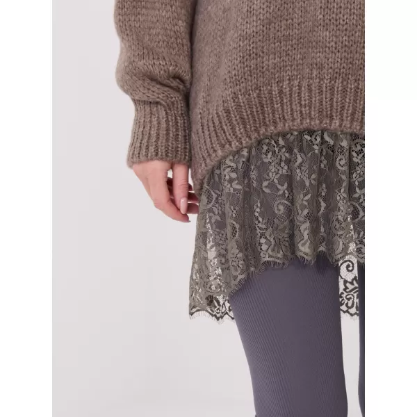  Dámský svetr FACTORY PRICE IN-SW-33681.05P DARK BEIGE 