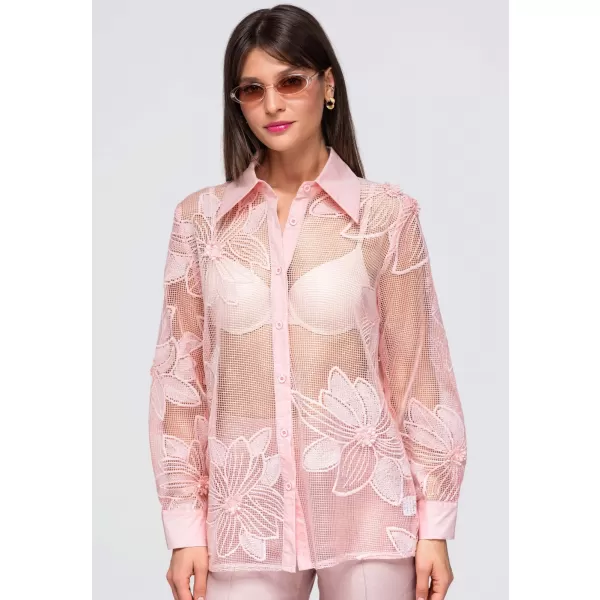  Dámská košile LARICA OW-SH-E0048 PINK 