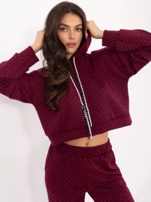 Dámský set RUE PARIS IT-KMPL-21719.86 BURGUNDY