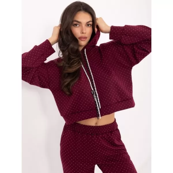  Dámský set RUE PARIS IT-KMPL-21719.86 BURGUNDY 