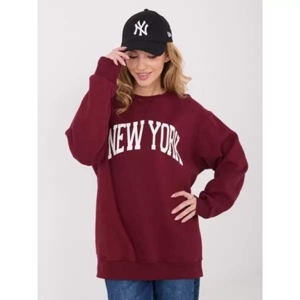  Dámská mikina FACTORY PRICE WT-BL-A1062.29 BURGUNDY 