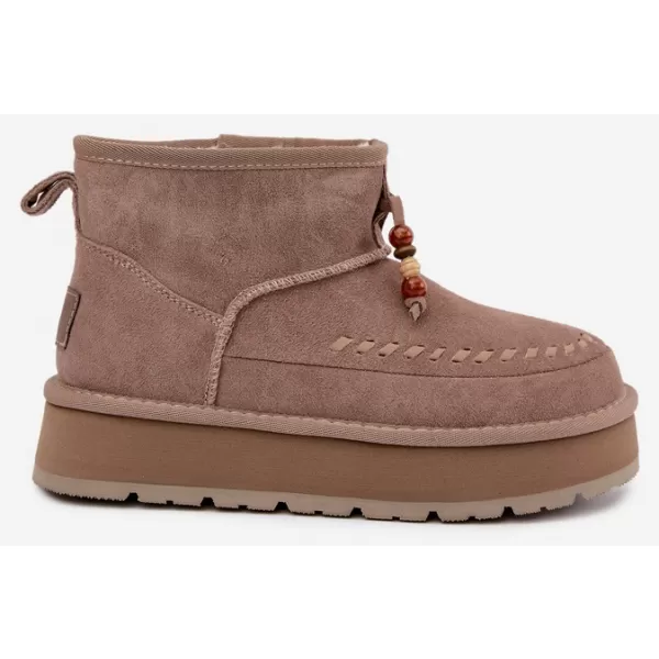  Dámské boty BIG STAR SHOES UU274679 BEIGE 