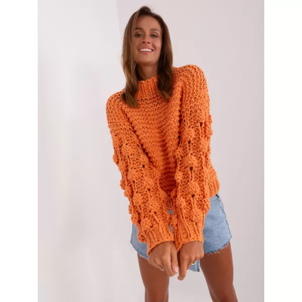  Dámský svetr WOOL FASHION ITALIA AT-SW-2382.97P ORANGE 