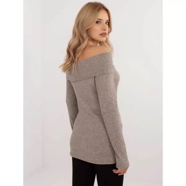  Dámský svetr ITALY MODA DHJ-SW-A2449.33 DARK BEIGE 